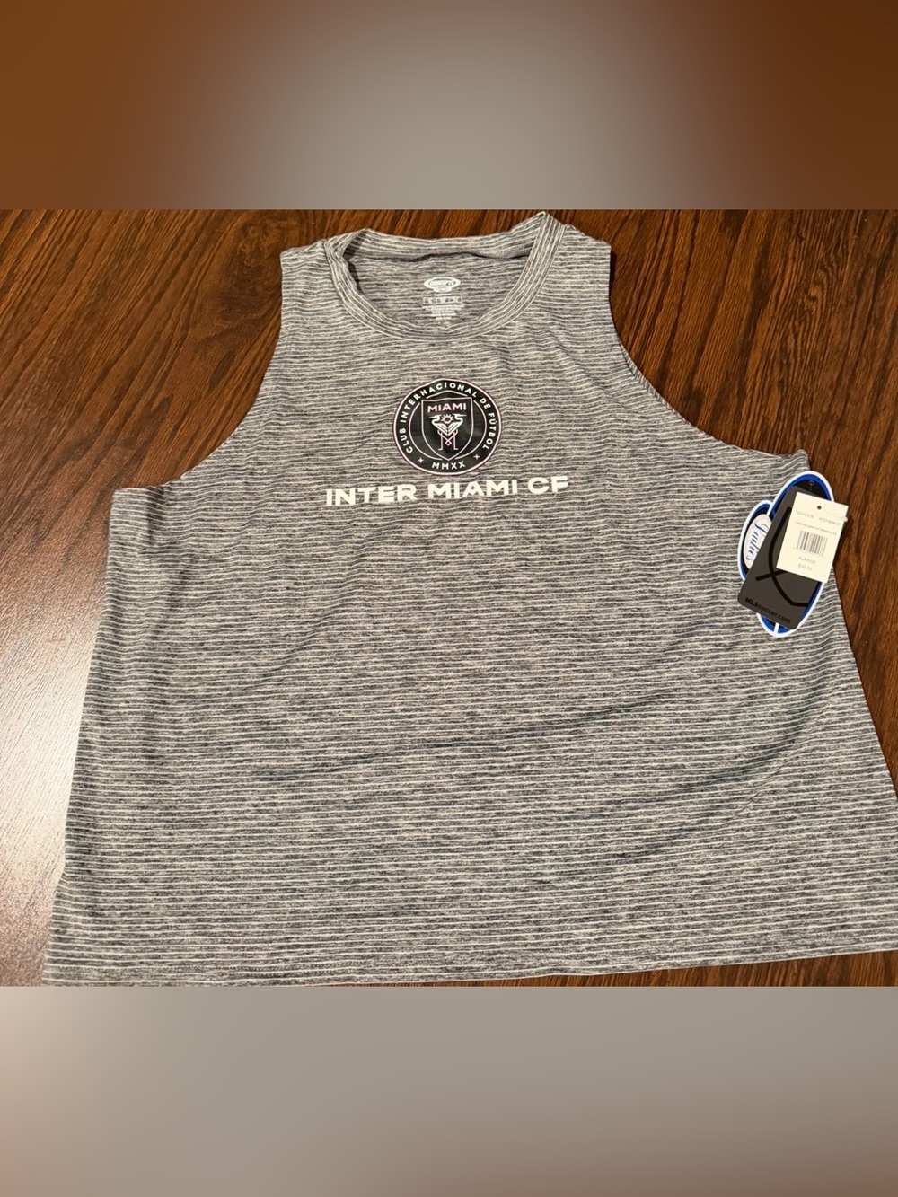 InterMiami CF Gray striped Tank